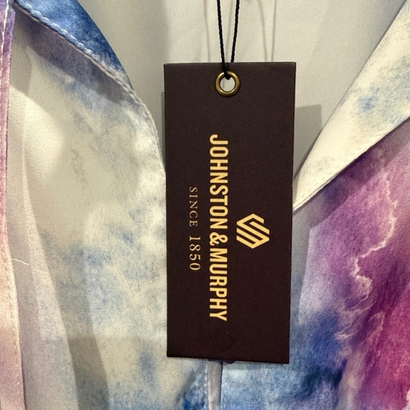 Johnston & Murphy | Purple Watercolor Dress - Picture 8 of 9